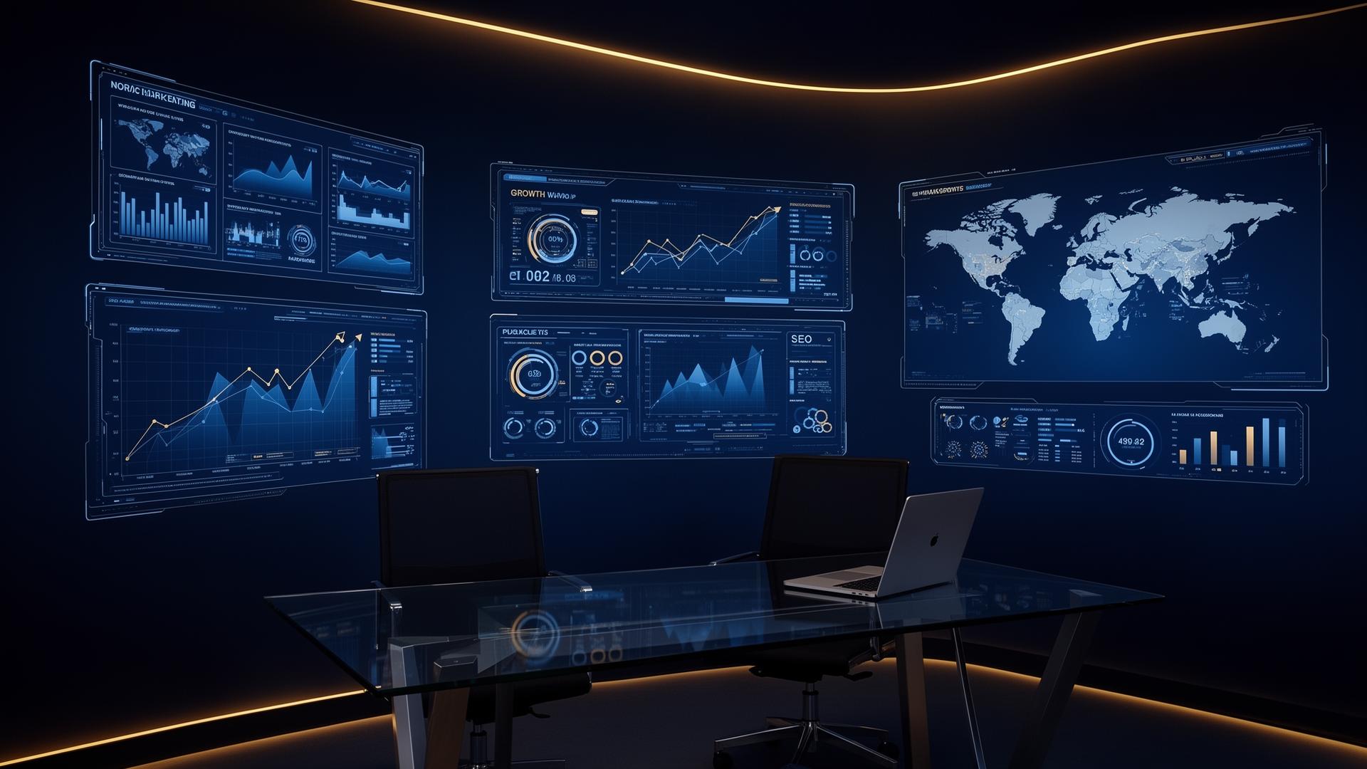 Digital marketing service in Bangalore - VGoDigital command center with analytics dashboards